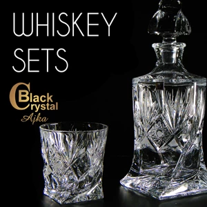 Whiskey sets from Black Crystal Ajka