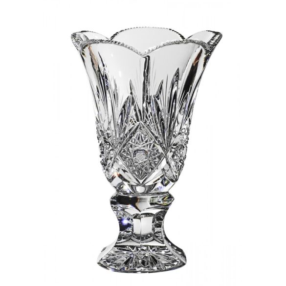 Laura * Lead crystal Lidded vase 18 cm (Tur11322)