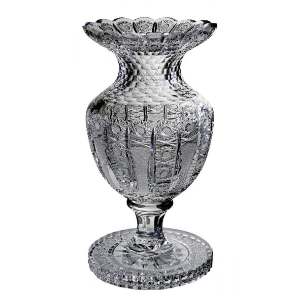 Classic * Lead crystal Chalice vase with leg 30 cm (Sze11716)