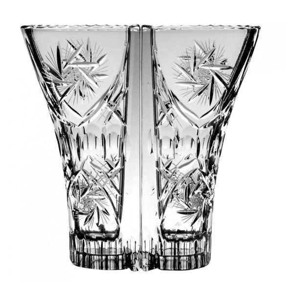 Victoria * Lead crystal Love vase 22 cm (Dupla16114)
