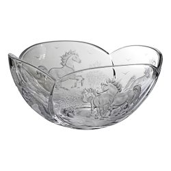 Other Goods * Crystal Horse bowl 25 cm (Sze16416)