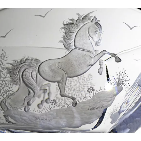 Other Goods * Crystal Horse bowl 25 cm (Sze16416)