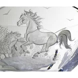Other Goods * Crystal Horse bowl 25 cm (Sze16416)