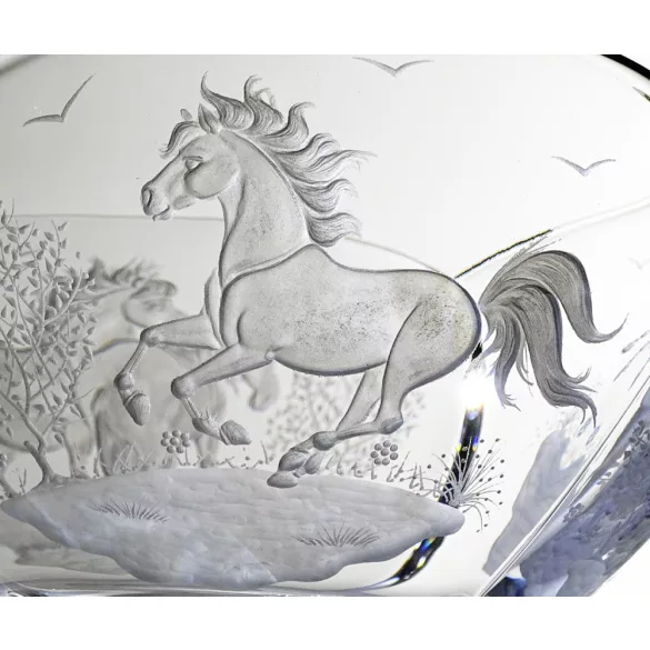 Other Goods * Crystal Horse bowl 25 cm (Sze16416)