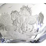 Other Goods * Crystal Horse bowl 25 cm (Sze16416)