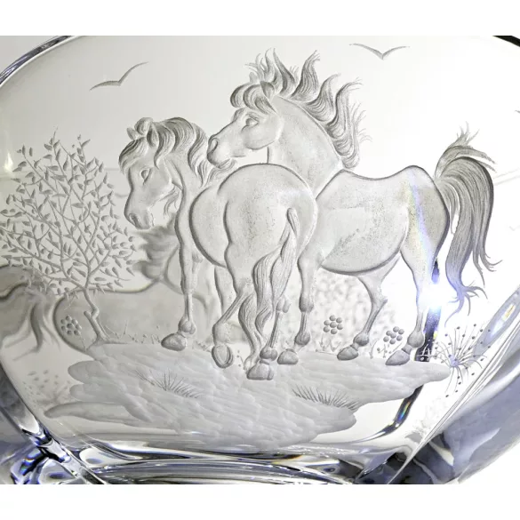 Other Goods * Crystal Horse bowl 25 cm (Sze16416)