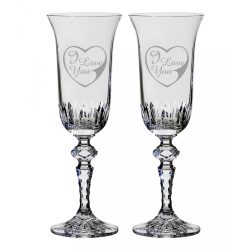   Other Goods * Crystal Romantic crystal Champagne flute glass 1 (2 pcs) (LSZI17058)