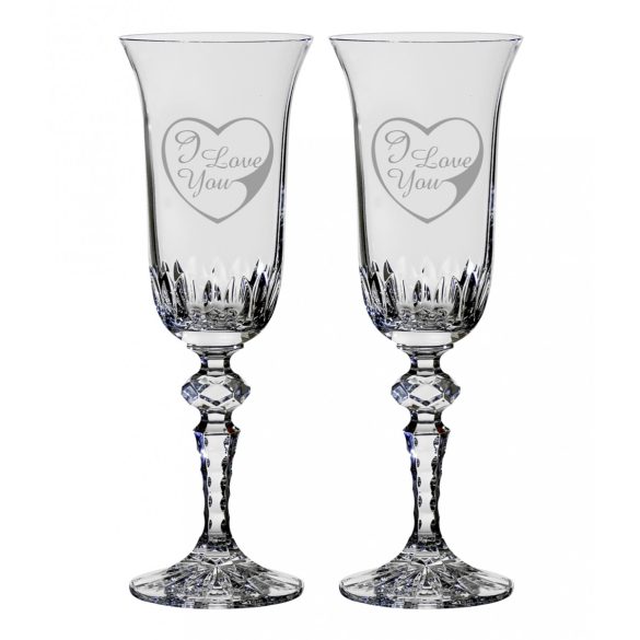 Other Goods * Crystal Romantic crystal Champagne flute glass 1 (2 pcs) (LSZI17058)