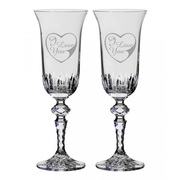 Other Goods * Crystal Romantic crystal Champagne flute glass 1 (2 pcs) (LSZI17058)