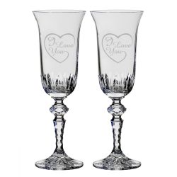   Other Goods * Crystal Romantic crystal Champagne flute glass 2 (2 pcs) (LSZI17059)