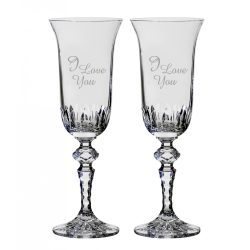   Other Goods * Crystal Romantic crystal Champagne flute glass 3 (2 pcs) (LSZO17060)