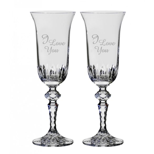 Other Goods * Crystal Romantic crystal Champagne flute glass 3 (2 pcs) (LSZO17060)