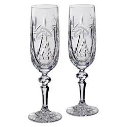   Victoria * Crystal Crystal champagne set for wedding (2 pcs) (MGyű17198)