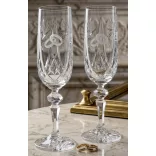 Victoria * Crystal Crystal champagne set for wedding (2 pcs) (MGyű17198)