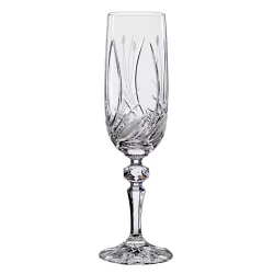 Viola * Crystal Champagne flute glass 180 ml (M17297)
