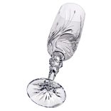 Viola * Crystal Champagne flute glass 180 ml (M17297)