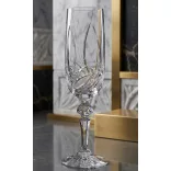 Viola * Crystal Champagne flute glass 180 ml (M17297)