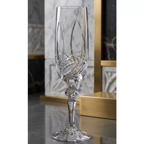 Viola * Crystal Champagne flute glass 180 ml (M17297)