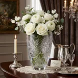 Liliom * Crystal Barrel vase 23 cm (Smi17567)