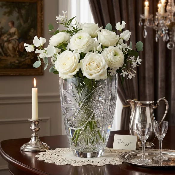 Liliom * Crystal Barrel vase 23 cm (Smi17567)