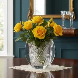Liliom * Crystal Vase H 18 cm (Orb17599)