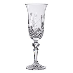 Viola * Crystal Champagne flute glass 150 ml (L17907)
