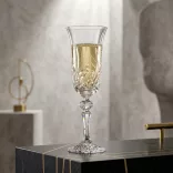 Viola * Crystal Champagne flute glass 150 ml (L17907)