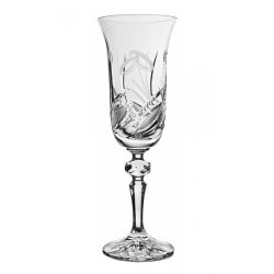   Viola * Crystal Champagne glass for wedding 150 ml (LGyű17920)