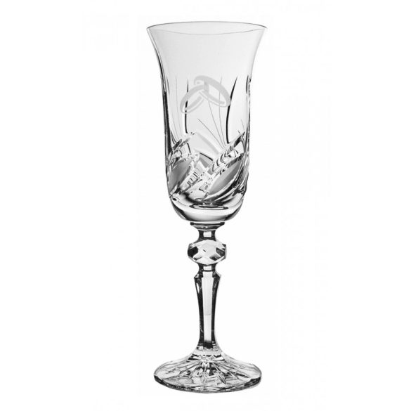 Viola * Crystal Champagne glass 150 ml (LGyű17920)