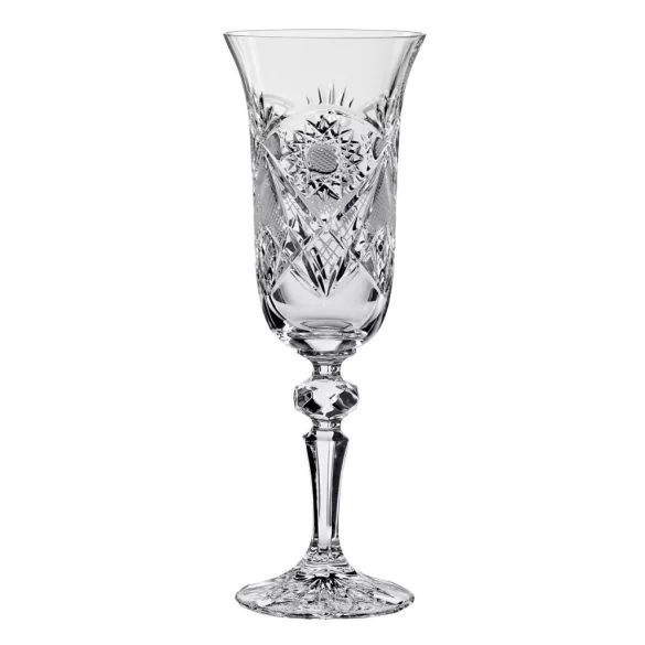 Kőszeg * Crystal Champagne flute glass 150 ml (L18307)