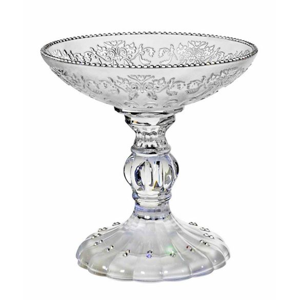 Royal * Crystal Footed bowl with Swarovski stones (18951)