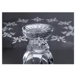Small Flowers * Crystal Cake stand with foot 30 cm (19603)