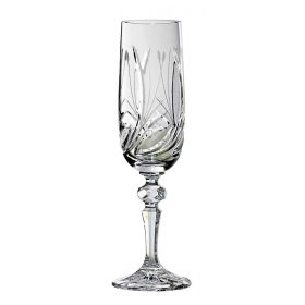 Crystal champagne glass