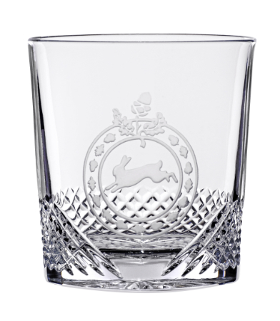 Hunter crystal whiskey glass