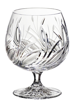 Viola crystal brandy glass