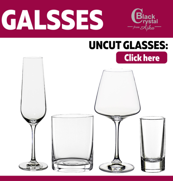 Modern Crystal glassware Black Cyrstal